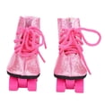 thumbnail image 3 of Patin à Roulettes pour Poupée Accessoires de Jouet à la Mode Chaussures de Patin à Roulettes pour Poupée de 18 Pouces Rose, 3 of 8