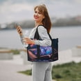 thumbnail image 5 of Travel Duffle Bag Book Glowing Mushrooms Travel Tote Bags Carry on Luggage Waterproof Weekender Bags with Top Handle Adjustable Shoulde Strap for Travel Gym, 5 of 5