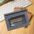 thumbnail image 6 of JLFNYA 10 Pcs Pencil Pouch, Pencil Pouch for 3 Ring Binder! Clear Pencil Pouch with Mesh Zipper, Multi-Color Clear Pencil Case, Cosmetic Bag Cute Pencil Case, Pencil Bags for Zipper, 6 of 8