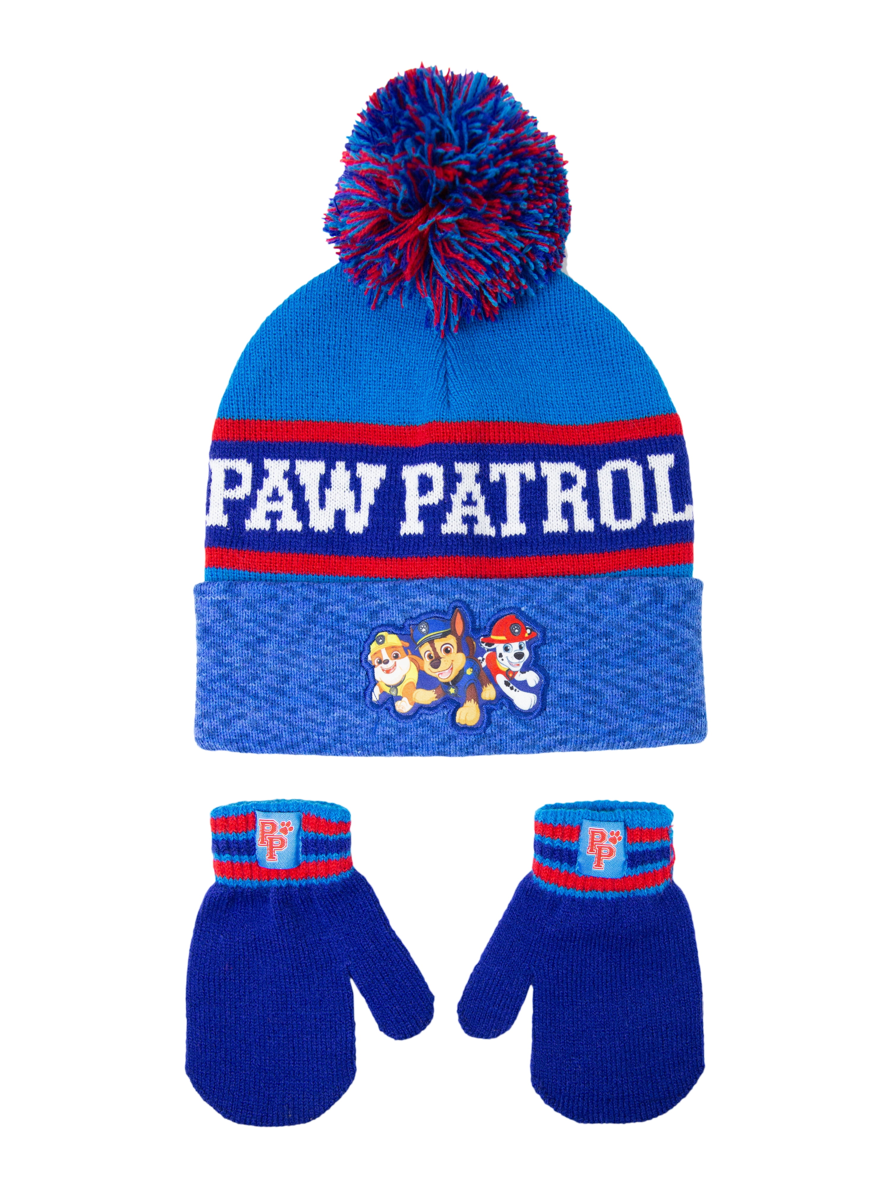 NEW Boys Paw Patrol Ready For Action Winter Hat Bobble Hat 3 to 8 years Gift 