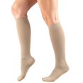 thumbnail image 6 of Women's Trouser Socks, Dress Style, Diamond Pattern: 15-20 mmHg, Tan, Small, 6 of 6
