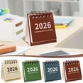 thumbnail image 7 of Mini Small Desk Calendar Unprinted Wind Calendar Punch Card Countdown Planner Desktop Small Ornaments, Portable Tri-Fold Vertical Size 7.5x6.5x3.5cm, Office Home School Use, 7 of 7