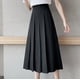 thumbnail image 4 of ICHUANYI Clearance Fashion Women Pleated A-Line Skirt Anti-Burnout Solid High Waist Short Skirt(Black, S) ICHUANYI WER2023081108583, 4 of 9