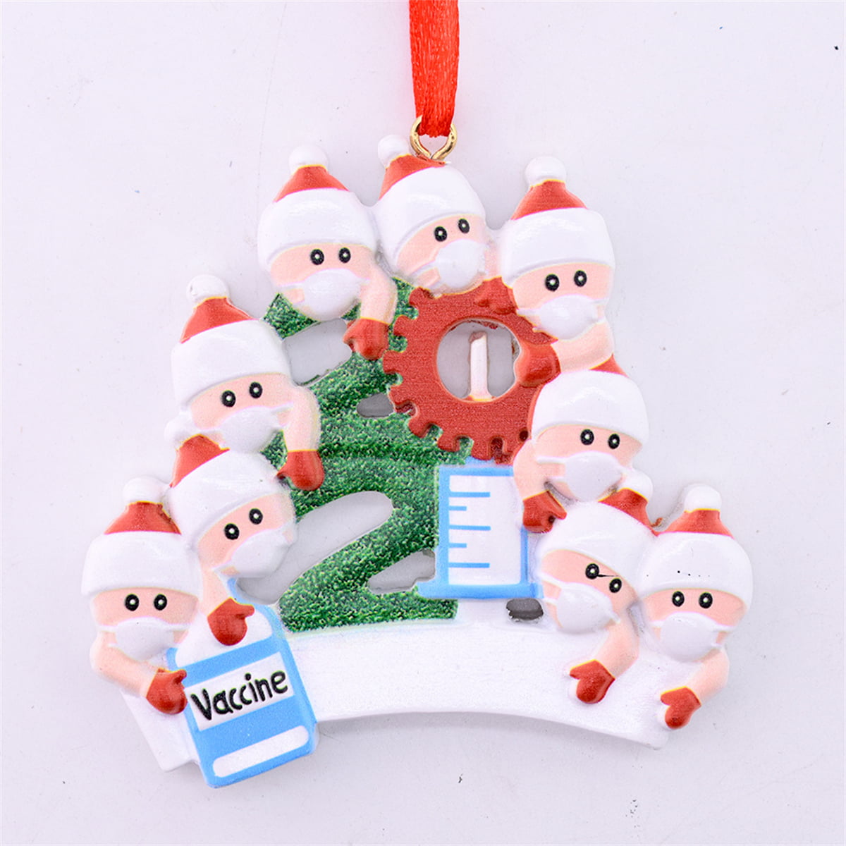 Tara Snowman Christmas Ornament Folk Art Personalized Name Ceramic NEW