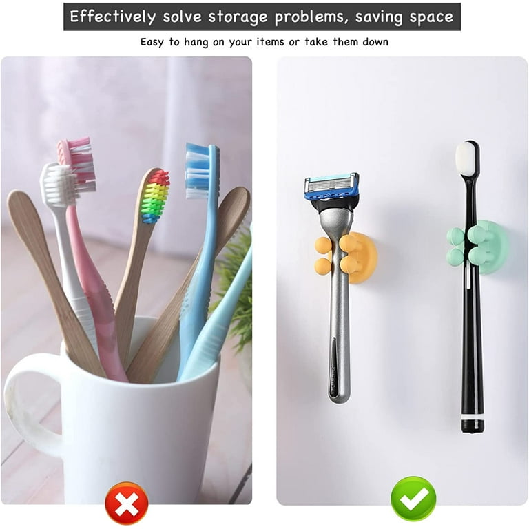 Tooth Brush Holders For Bathroom, Silicone Toothbrush Holder