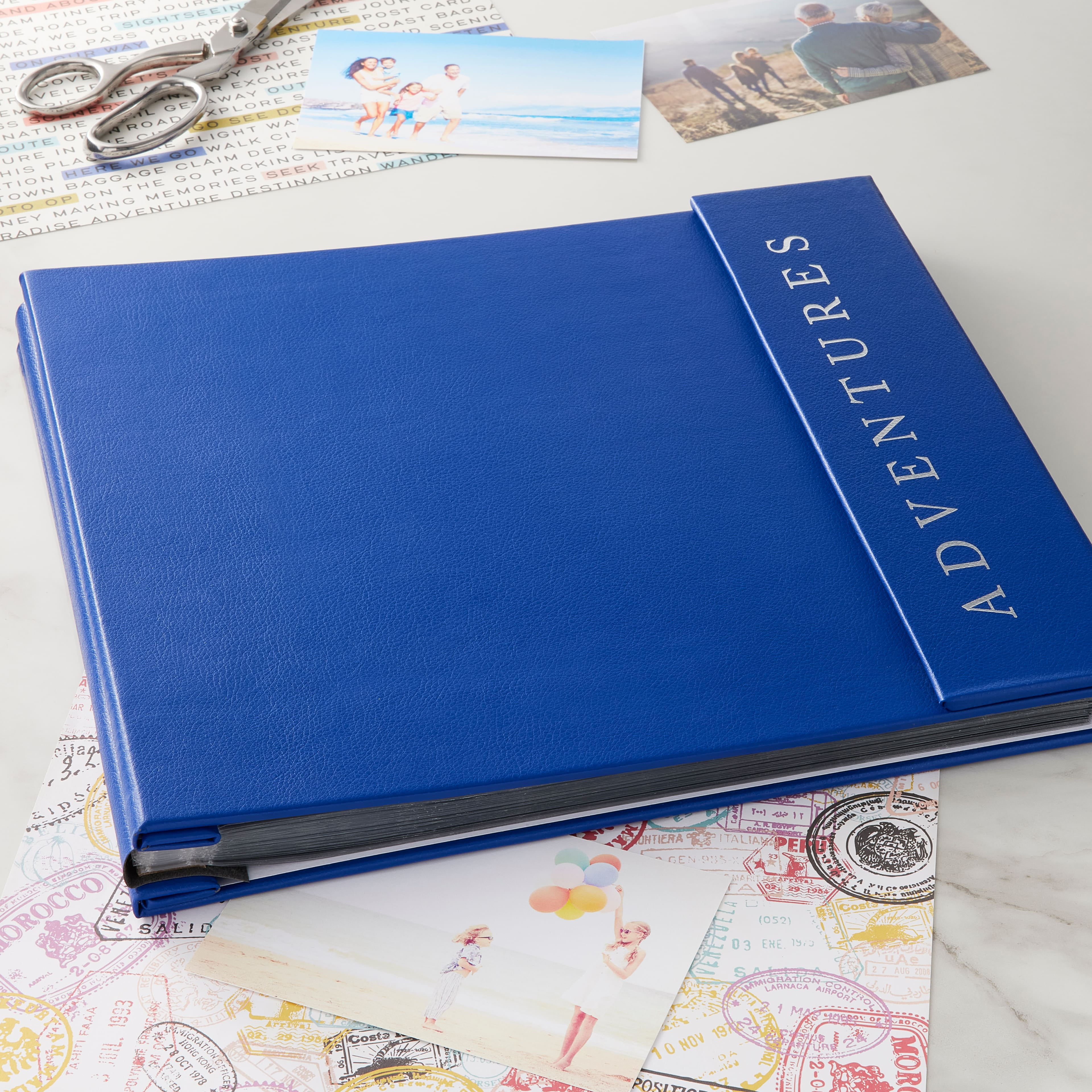 Recollections Navy Blue Adventures Flip Scrapbook Album, 6 Pack
