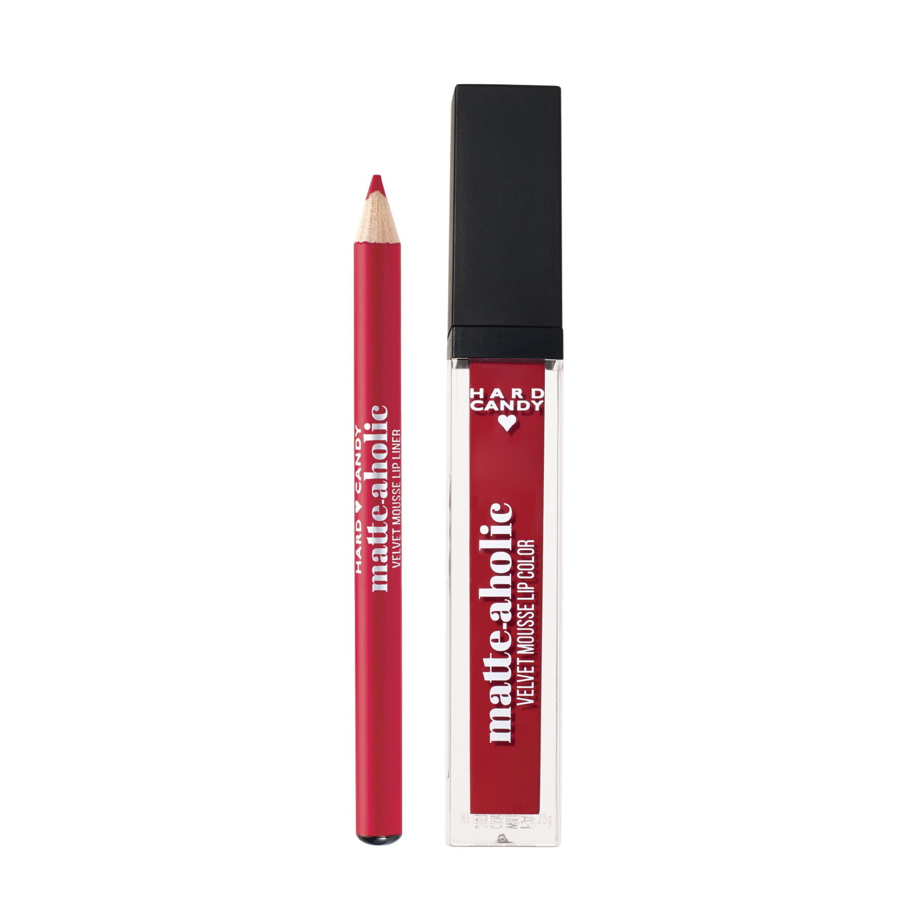 Hard Candy Matte-aholic Velvet Lipcolor and Liner, 1521 Tulip