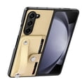 thumbnail image 5 of Elegant Choise Case with Credit Card Holder for Samsung Galaxy Z Fold 5 5G Wristband Stand Leather Phone Cover, Khaki, 5 of 13