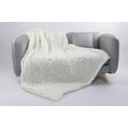 thumbnail image 5 of Silver One International Chunky Knitted Throw Blanket, Cream, 50" x 60", 5 of 6