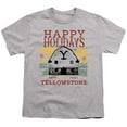 thumbnail image 2 of Yellowstone Christmas, Happy Holidays - Light Kids T Shirt for Youth Boys and Girls, Athletic Heather, Small, 2 of 5