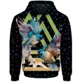 thumbnail image 4 of Sudadera con capucha de otoño para hombre, sudadera con capucha de moda para hombre, sudadera con capucha para hombre, ropa Y2K, jersey con estampado de pájaros, 4 of 5
