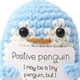 thumbnail image 2 of Lindos Muñecos Pingüino Positivos Apoyo Emocional Muñeca Ganchillo (pingüino), 2 of 4