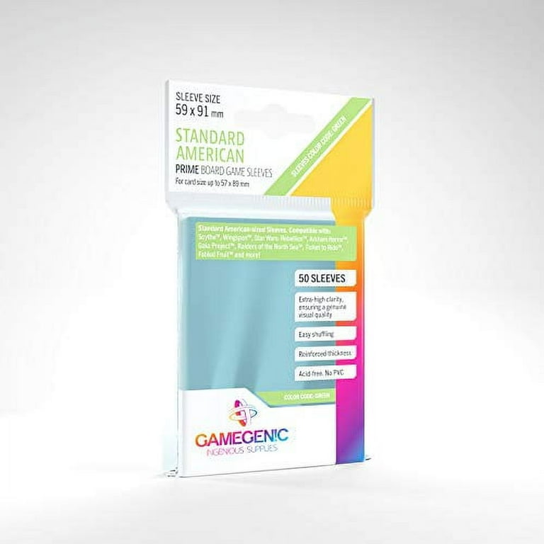 gamegenic card sleeves Prime Japanese Size  Yellow 60CT  Smooth & Tough  for Cards Measuring Up to 59mm x 86mm These Matte Prime Sleeves provide a premium protection for standard GameGenic Just Sleeves Inner Sleeves