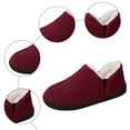 thumbnail image 5 of Womens Mens Winter Snow Boots Indoor Slippers House Shoes with Fleece Lined for Seniors Non Slip Warm Slip on Ankle Booties, 5 of 7
