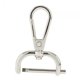 thumbnail image 1 of Swivel Snap Hooks Replacement DIY Crafts Trigger Clips Swivel Lobster Clasps 25mm Silver, 1 of 5