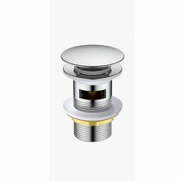 Sewer Waste Button Push Pop Up Basin Drain Device Bath Stopper Sink Strainer Basin Sink Tap 2