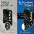 thumbnail image 6 of Industrial 3-Port Gigabit Switch with SFP Slot, 8 Gbps Switching Capacity, Supporting Din-Rail, 6 of 6