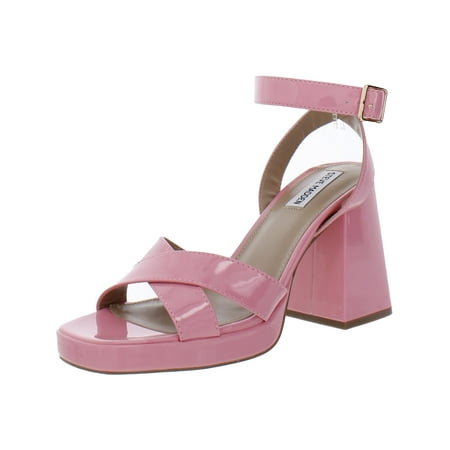 

Steve Madden Womens Miranda Patent Block Heel Booties