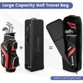 thumbnail image 4 of Patiojoy Golf Travel Bag with Wheels Portable Golf Club Travel Bag with 3 Pull Handles Smooth Zipper Name Card Holder, 4 of 8