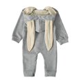 thumbnail image 3 of Pyjama de Pâques pour Tout-Petit Bébé Combinaison Lapin une Pièce à Capuche Vêtements de Nuit Pyjama de Pâques, 3 of 4