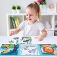 thumbnail image 4 of 1 Set Magnetic Puzzle Smooth Surface Bright Color Preschool Kids Folding Magnetic Puzzle Book for Gift, 4 of 6