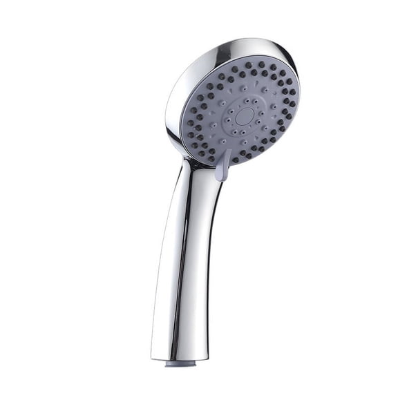 Shower Head Power Flow Chrome Shower Hose Booster Shower Head Spray with 5 Modes Water Saving Bath Adult Kids Pet Home and Gym Use (1 Piece)