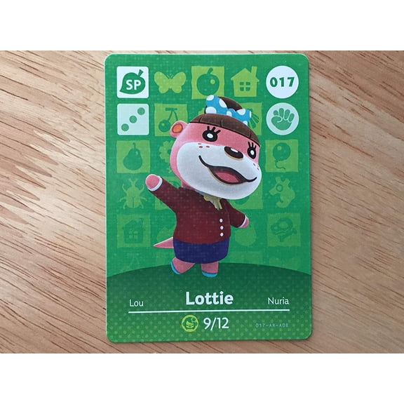 Animal Crossing Happy Home Designer Amiibo Card Lottie 017/100