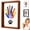 Wood color, variant on Wooden Transparent Handprint Photo Frame, Transparent Handprint Frame Kit, Family Handprint Frame Kit for 4, DIY Handprints Keepsake Frames, Hand Picture Frames for Family