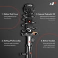 thumbnail image 3 of A-Premium Rear Pair (2) Complete Strut & Coil Spring Assembly Compatible with Toyota Camry 1992 1993 1994 1995 1996 L4 2.2L, Driver and Passenger Side, 3 of 8