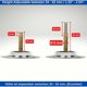 thumbnail image 5 of Tapón para bañera, Ø 72 mm, con doble junta, regulable en altura, tapón para bañera universal, trampilla para lavabo, de latón templado con acabado cromado, desagüe para bañera inoxidable, 5 of 5