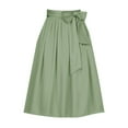 thumbnail image 3 of Women's Oktoberfest Skirt With Bow Tie Waistband Adjustable Apron Style Half Wrap Party Accessory, 3 of 8