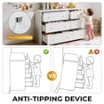 thumbnail image 3 of Ktaxon 6 Drawers Dresser Chests for Bedroom, Wood Chset of Drawers,Dressers Organizer for Bedroom, Living Room,Hallway, White, 3 of 11