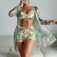 thumbnail image 2 of MKLEKYY Trajes De Baño Completo Mujer Women'S Gorgeous Court Style Printing 3D Swimsuit Beach Skirt Two Piece Set, 2 of 6