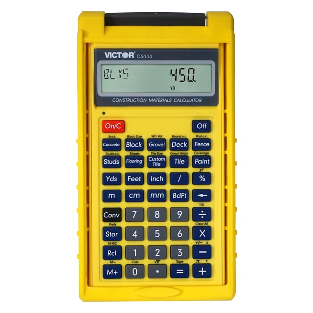 Calculadora de materiales de construcción Victor C5000 con estuche