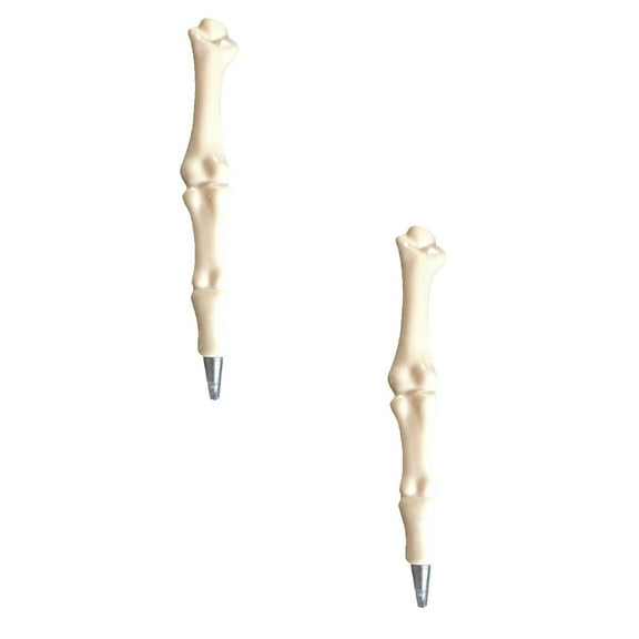 2Pack Novelty Bone Shape Ballpoint Pens Ink Pen Finger Pen Doctor Pen Stationery Crazy Student 1Ml Pen Home Decor