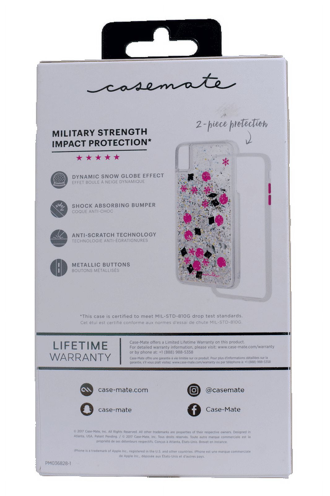 Glitter Waterfall Phone Case Pink –