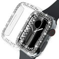 thumbnail image 2 of LEIXIUER Diamond Case for Apple Watch Case 44mm 40mm 42mm 38mm Accessories Bling Bumper Protector Cover iWatch Series 3 4 5 6 SE, 2 of 7