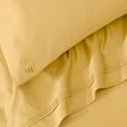 thumbnail image 4 of Impressions Cobblestone Egyptian Cotton Solid Pillowcase Set, Standard, Gold, 4 of 5