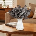 thumbnail image 4 of Dark Gray Artificial Eucalyptus Stems, Real‑Touch Faux Eucalyptus Branches, 14.96 Inch Fake Eucalyptus Greenery Picks, Rustic Vase Filler for Modern Home Table Arrangement, 4 of 6