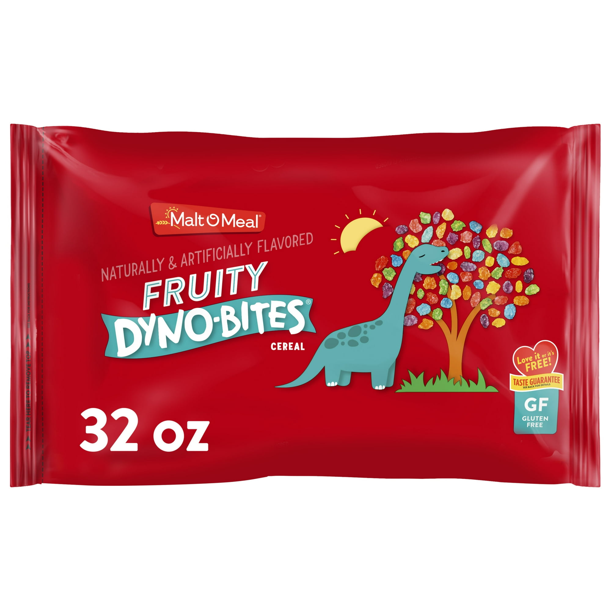 Malt-O-Meal Fruity Dyno Bites Gluten Free Breakfast Cereal, 32 oz Resealable Bag