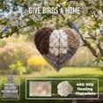 thumbnail image 3 of XIBUFE Handmade Alpaca Fiber Bird Nesting Heart,Alpaca Fiber Bird Material House,Wool Nest Starter Hummingbird Houses Nester Winter Shelter Nature for Garden Art Birdhouse Gifts for Bird Lovers, 3 of 9