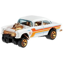 Hot Wheels 55 Chevy Belair Gasser Pearl Chrome Series 4/6 Mattel GJW50 52nd Anniversary