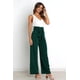 thumbnail image 5 of Pantalones Palazzo de Pierna para Mujer, con Cinturón, Cintura Alta, Informales, Holgados, Largos y con Bolsillos. Verde Oscuro L, 5 of 9