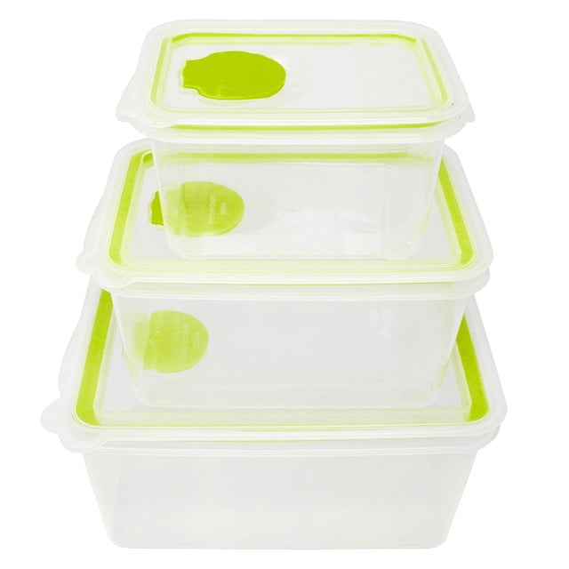 Juego de Recipientes Aquila Rectangulares Sea Shell Verde | Walmart en ...