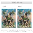 thumbnail image 6 of Ryvnso Pug Dog on Island Pattern Garden Flag 12x18 Inch Double Sided Seasonal Yard Decoration, 6 of 6