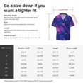 thumbnail image 5 of Kdxio Men'S Hawaiian Shirt For Men Short Sleeve Shirt Neon Gradient Blue Summer Casual Holiday Beach Button Down T-Shirts, 5 of 5