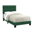 thumbnail image 2 of Twin Size Velvet Upholstered Bed For Youth Bedroom Style With Wooden Slats, 2 of 2