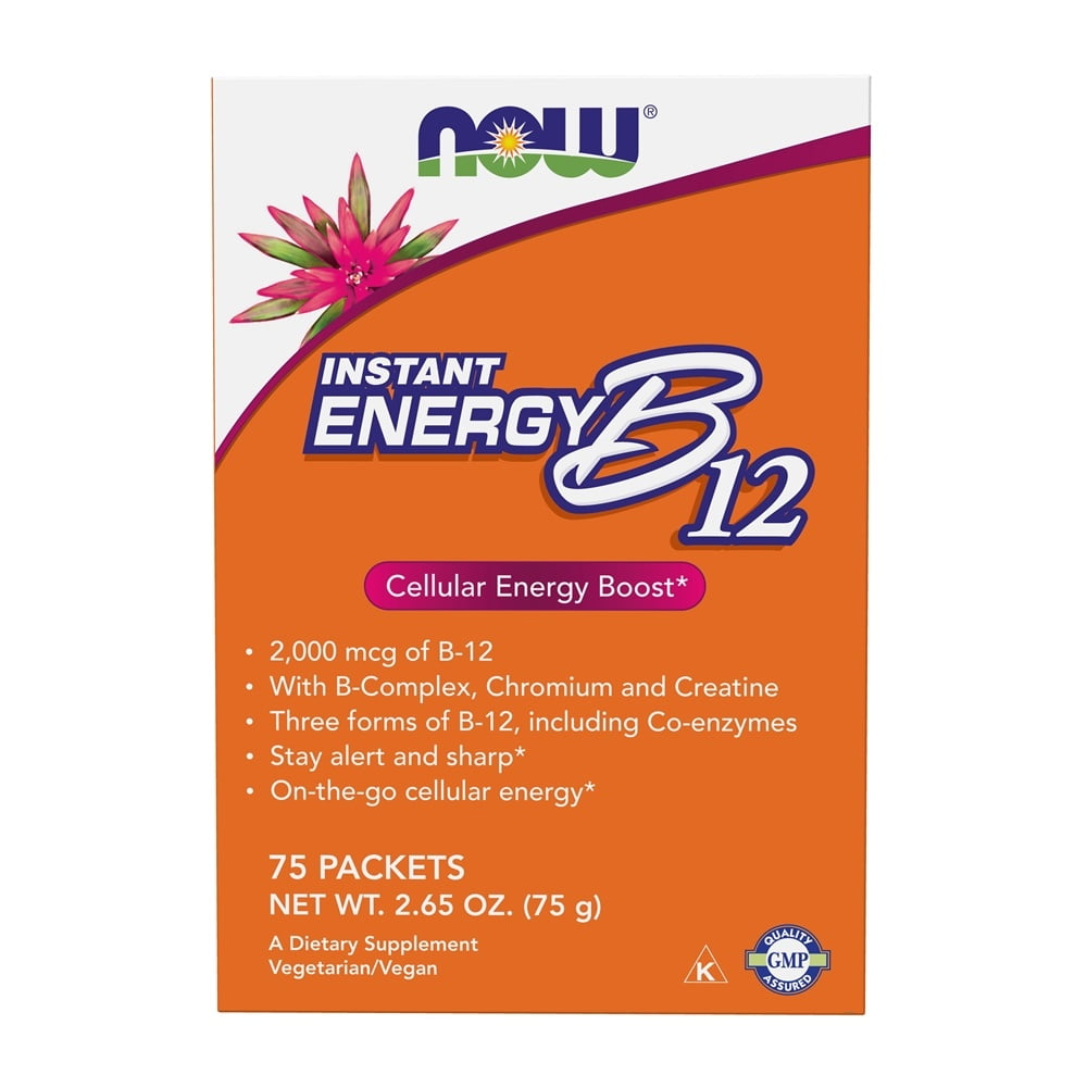 NOW Foods - Instant Energy B12 2000 mcg. - 75 Packet(s)