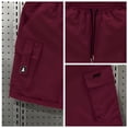 thumbnail image 3 of SBYOJLPB Men's Shorts Solid Color Cargo Shorts Outdoor Sports Multi Pocket Short Pants, 3 of 4