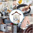 thumbnail image 3 of Thanksgiving Pumpkin 1 Pack Kitchen Towel, Water Absorbent Dish Towel, Fall Eucalyptus Leaves Retro Beige Decorative Hand Towels - Quick Drying Cloth for Cooking Baking, 18x28 Inch, 3 of 8